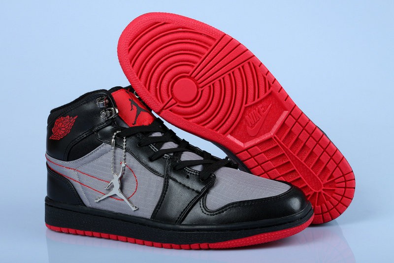 Exactly Fit Air Jordan 1 Mens Gray / black Sports Shoes